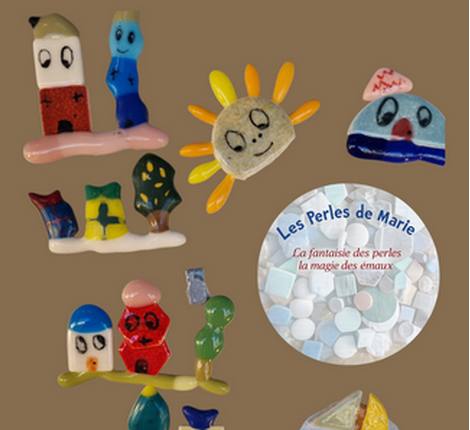 magnets en pâte de verre