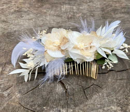 Arts-saveurs-perigord-VGcreat-créations florales-barette blanche